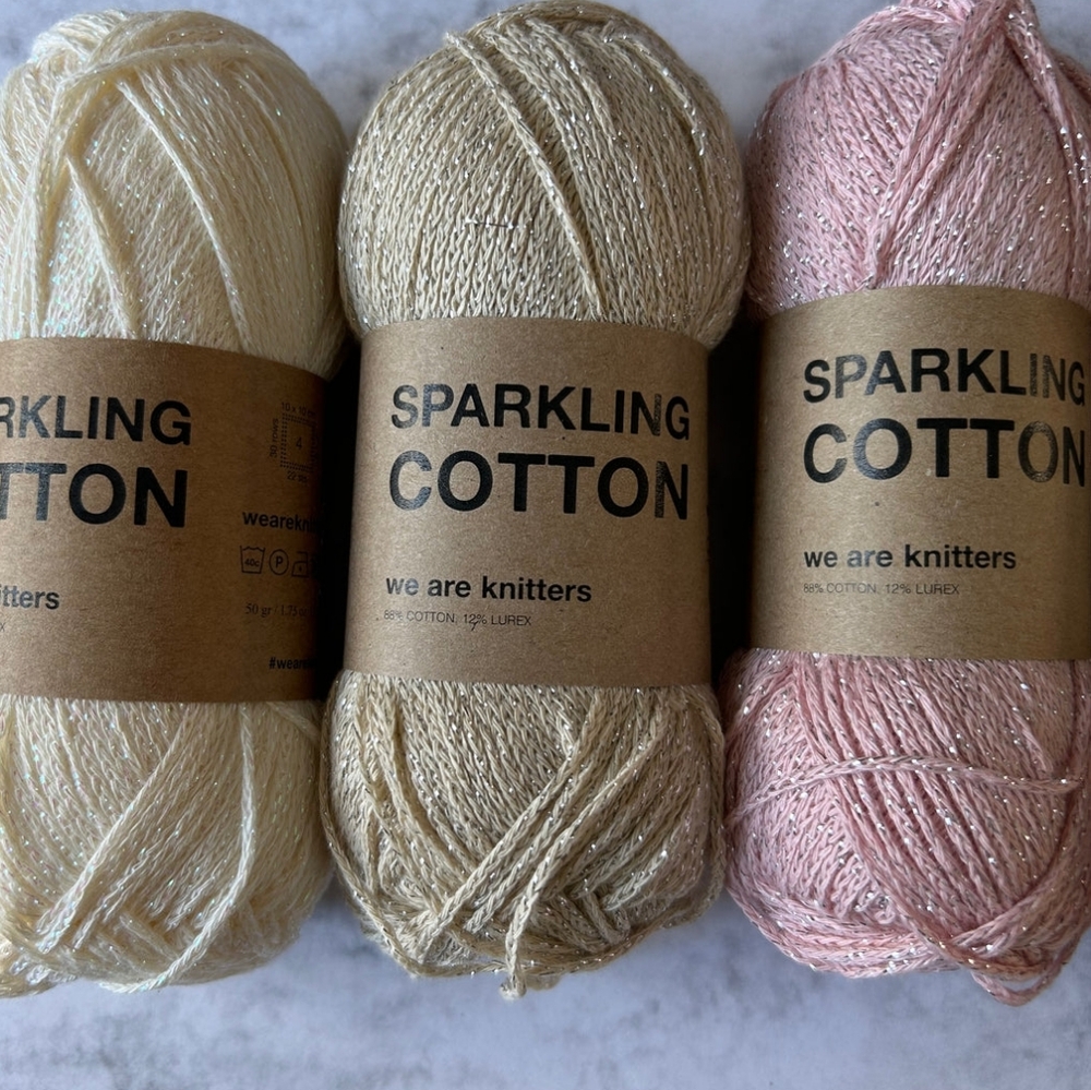 We Are Knitters Sparkling Cotton Yarn (20 SKEINS)
